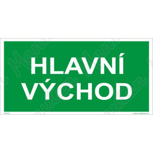 Hlavn vchod, plast 300 x 150 x 1,1 mm, fotoluminiscenn