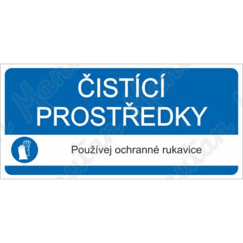 istc prostedky, samolepka 190 x 90 x 0,1 mm