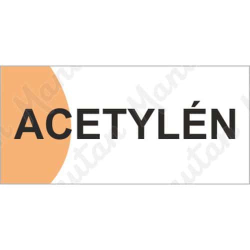 Acetyln, samolepka 190 x 90 x 0,1 mm