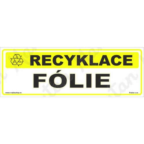 Recyklace flie, plast 290 x 100 x 0,5 mm