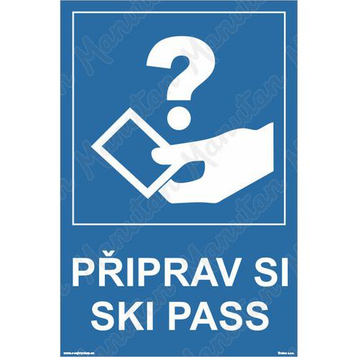 Piprav si ski pass, plast 600 x 800 x 5 mm