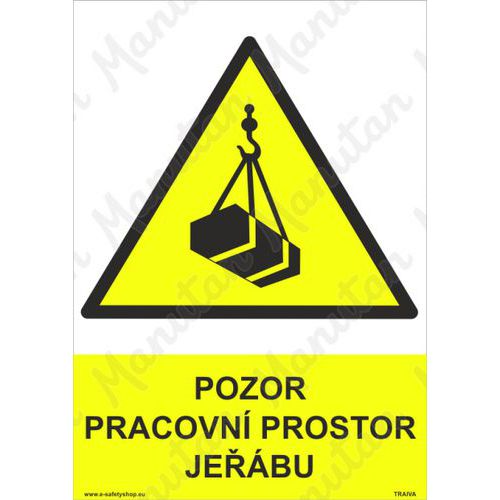 Pozor pracovn prostor jebu, plast 148 x 210 x 0,5 mm A5