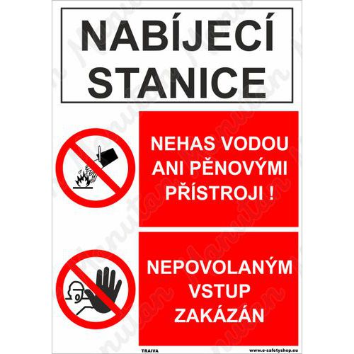 Nabjec stanice nepovolanm vstup zakzn, plast 210 x 297 x 2