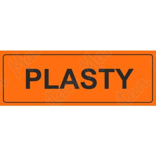 Recyklace plasty, plast 290 x 100 x 0,5 mm