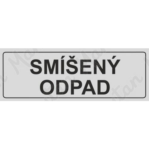 Recyklace smen odpad, samolepka 290 x 100 x 0,1 mm