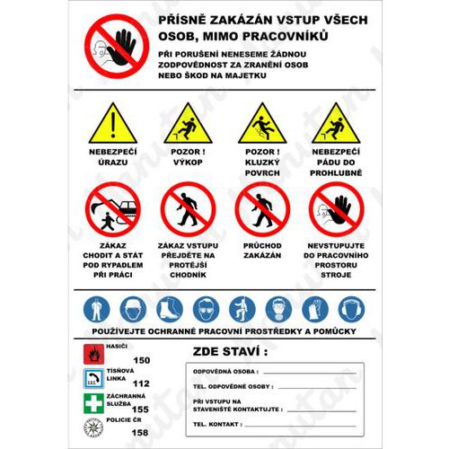 Zemn prce, banner 670 x 1000 x 1 mm