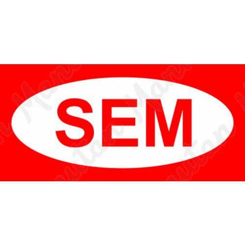 SEM, samolepka 90 x 50 x 0,1 mm