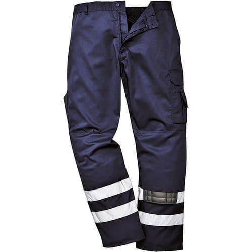 Kalhoty Iona Safety, modr, prodlouen, vel. S