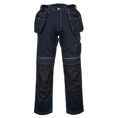 Pracovn kalhoty PW3 Holster, ern/modr, normln, vel. 60 - Kliknutm na obrzek zavete