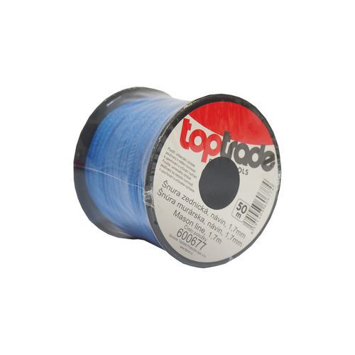 TOPTRADE ra zednick PE, 1,7 mm x 50 m, modr