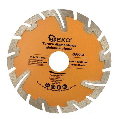 Kotou diamantov ezn, 115x22mm GEKO