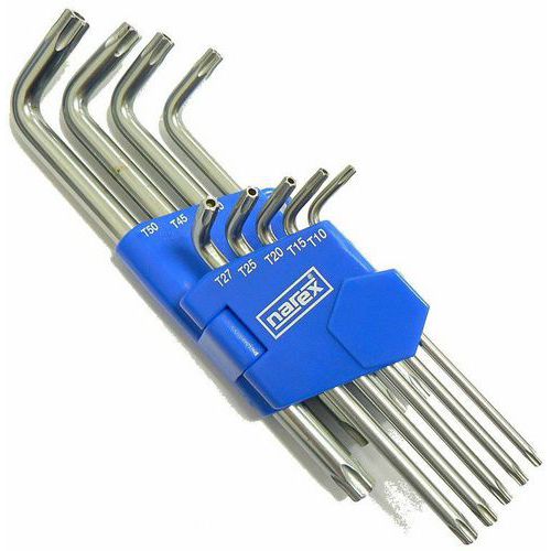 Sada kl 9dln TORX s otvorem TT10-50, NAREX 443000341